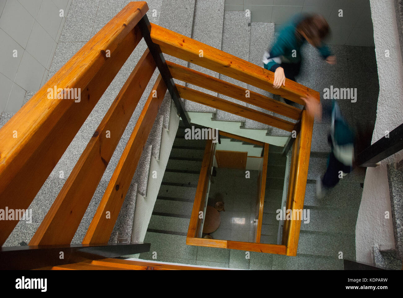 Stairs, view from above. Stock Photo