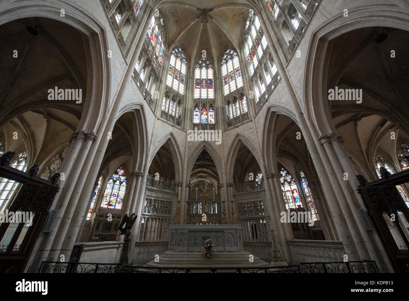Abbaye de la Trinite, Vendôme,  Loire Valley, France Stock Photo