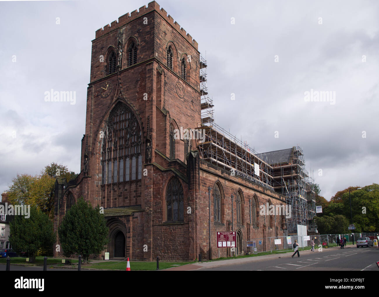 Shrewsbury Abbey Stock Photo