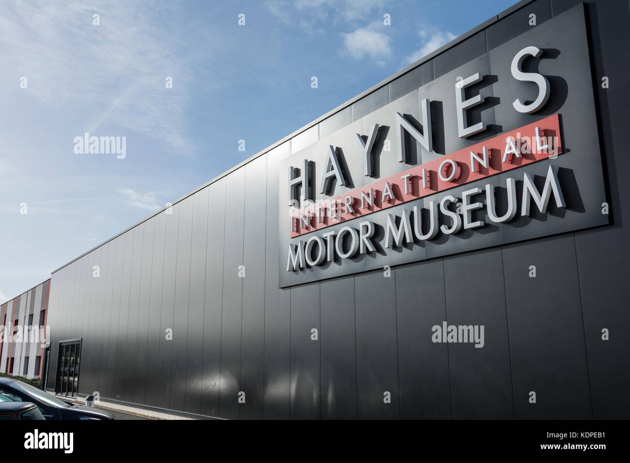 Exterior of Haynes International Motor Museum in Sparkford near Yeovil