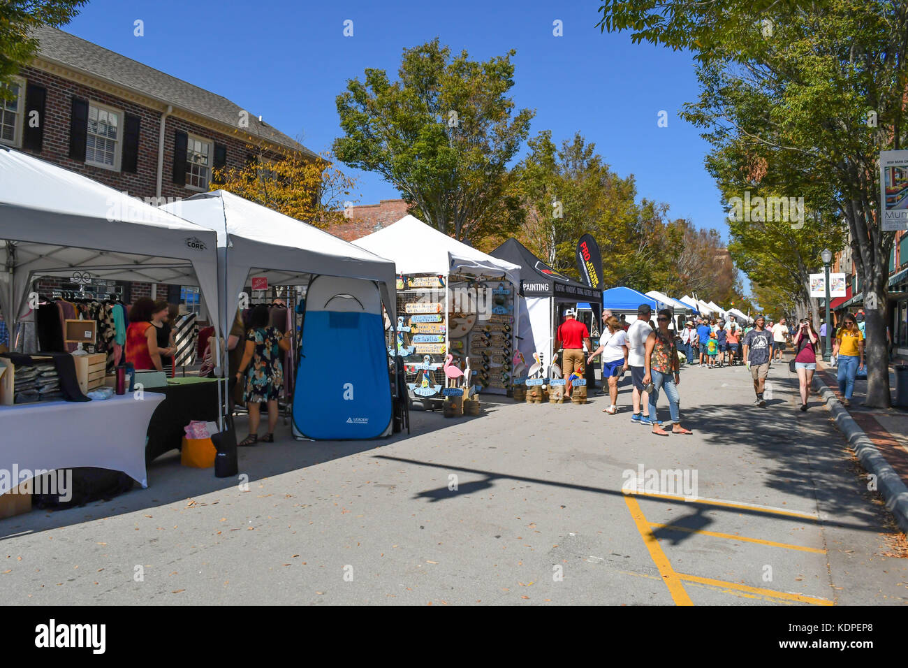 Mumfest in New Bern North Carolina, Historic Downtown Festival celebrating the flowers and fun