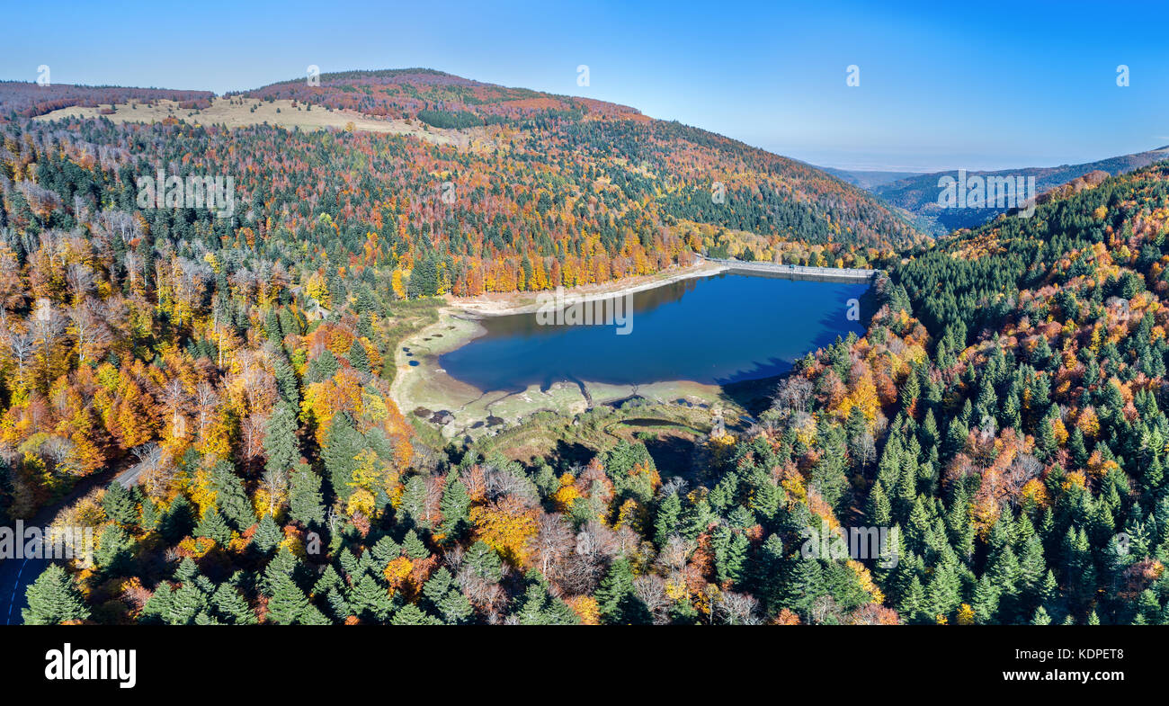 Lac de la Lauch, a lake in the Vosges mountains HautRhin, France