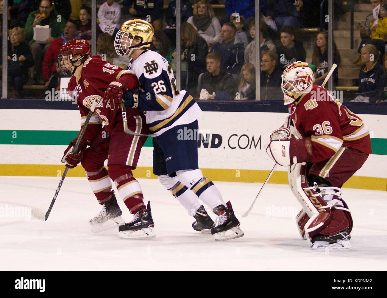 October 14, 2017 Denver defense Ian Mitchell (15) and Notre Dame