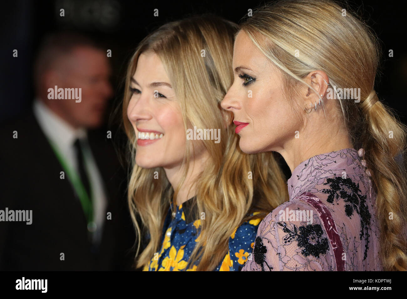 London, UK. 15th Oct, 2017. Rosamund Pike, Laura Bailey, Three