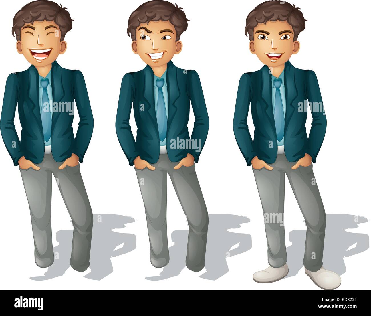 Man with different emotions illustration Stock Vector Image & Art - Alamy