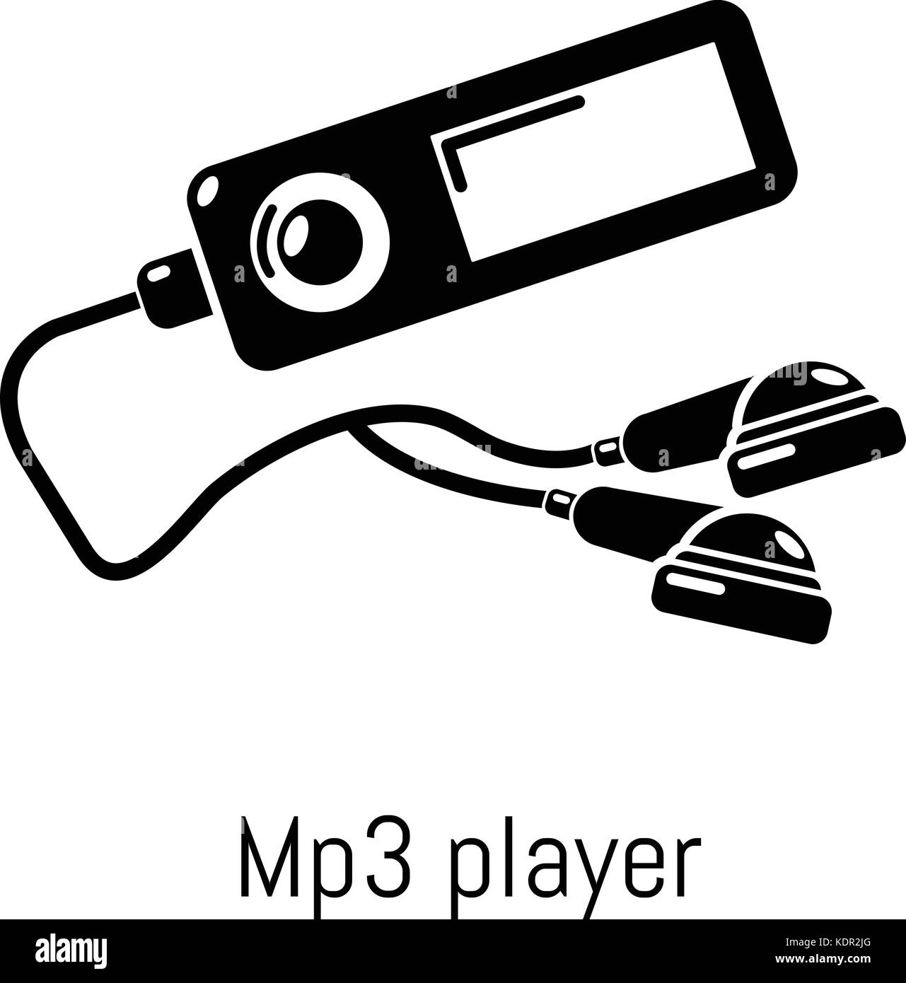Mp3 player icon, simple black style Stock Vector Image & Art Alamy