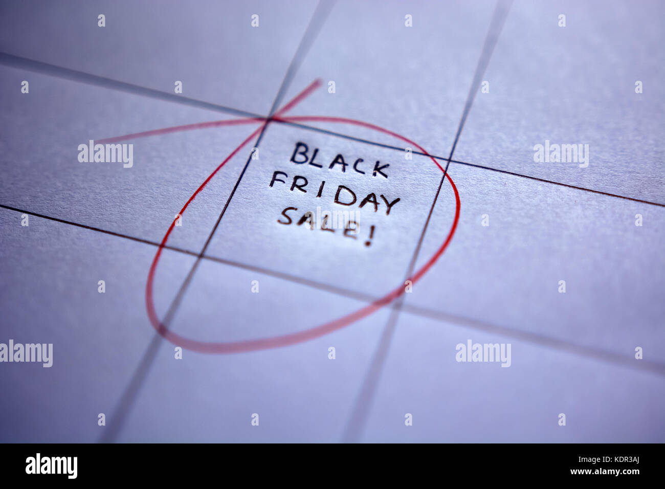 Black Friday Sale on white background Stock Photo