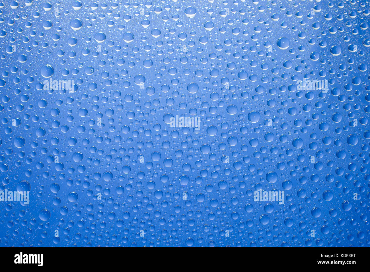 Water drops blue background. Water drops on glass background Stock ...