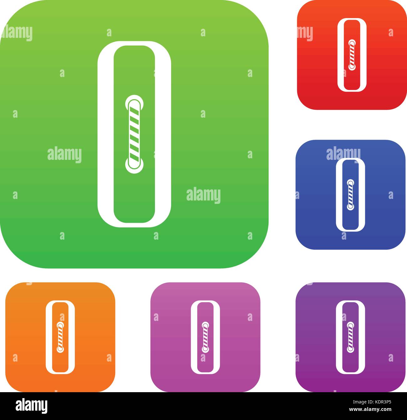 Sewn rectangular button set color collection Stock Vector Image & Art ...