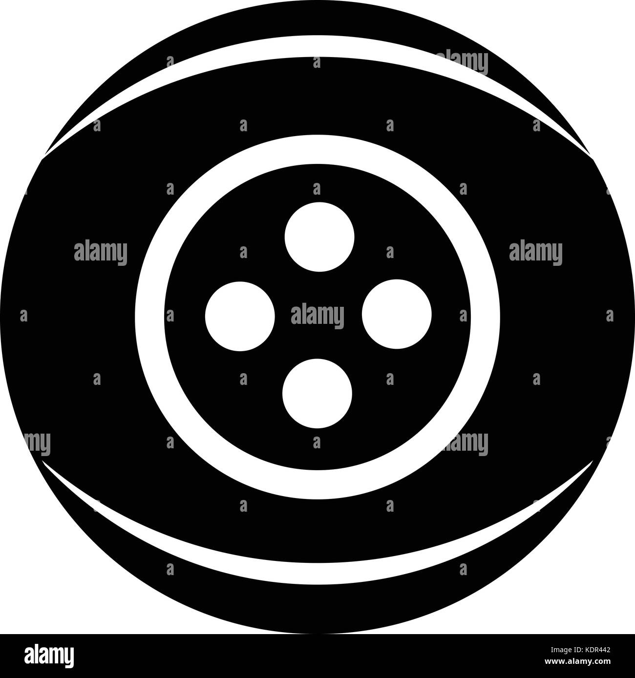 Clothing button icon, simple black style Stock Vector Image & Art - Alamy