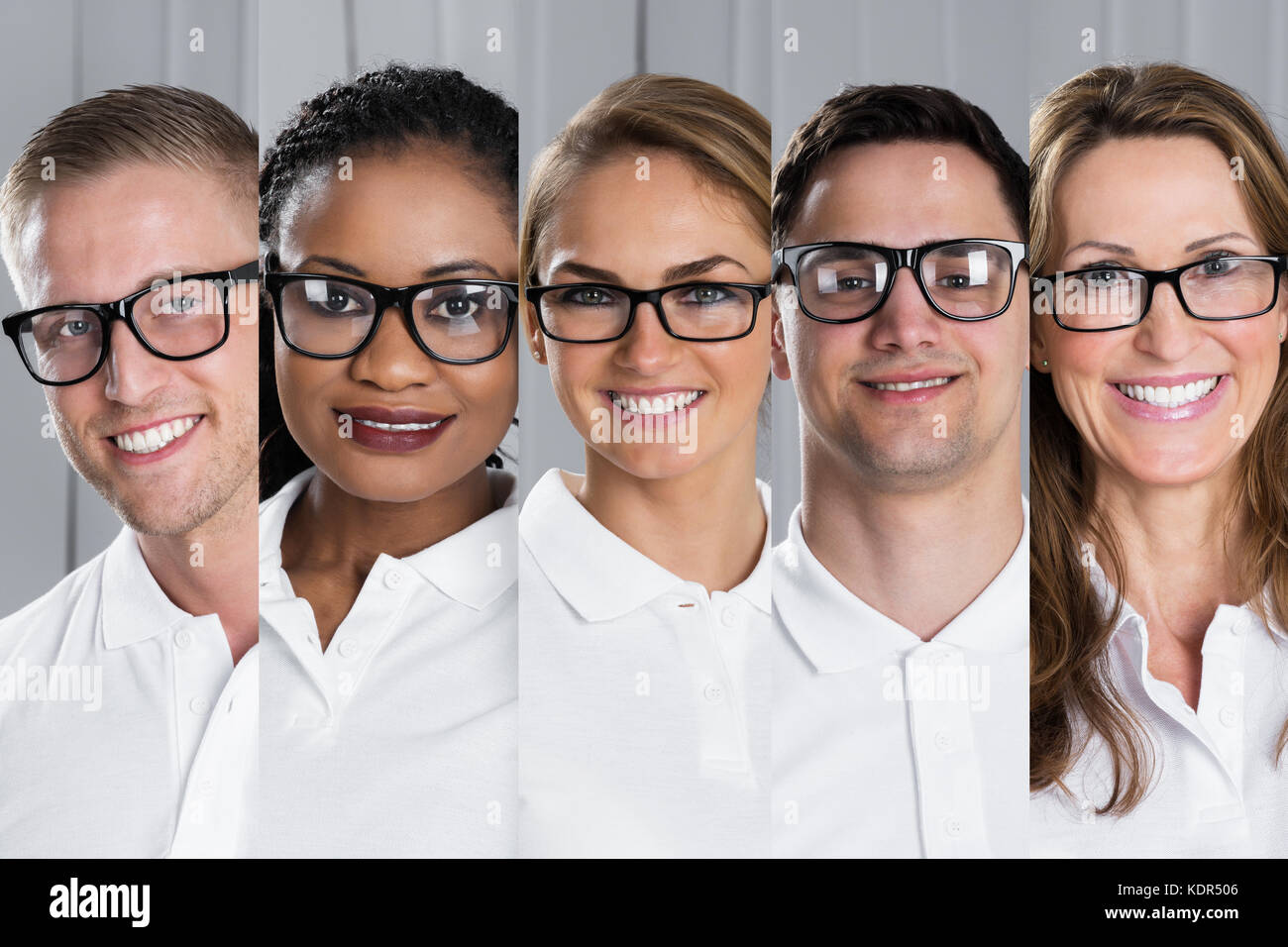 pictures of people wearing glasses