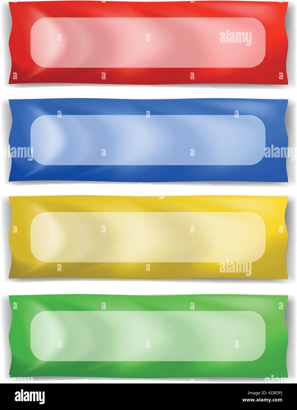 Banner template in four different colors illustration Stock Vector ...