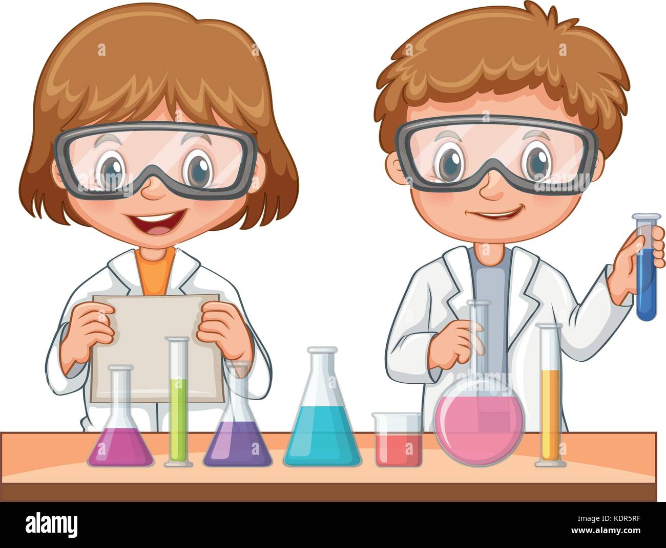 Child beaker science Stock Vector Images - Alamy