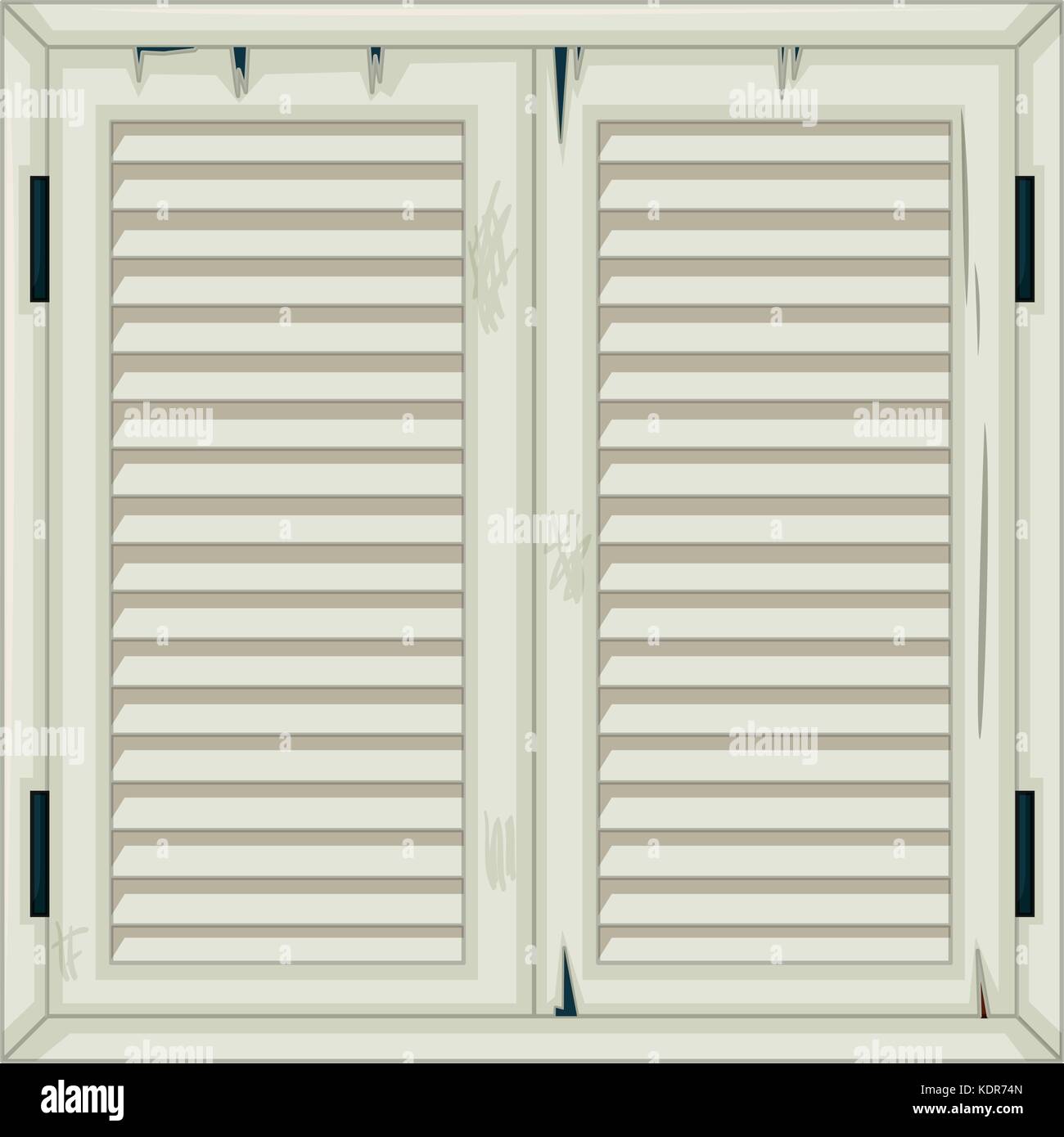 White painted wooden window Stock Vector Images - Alamy