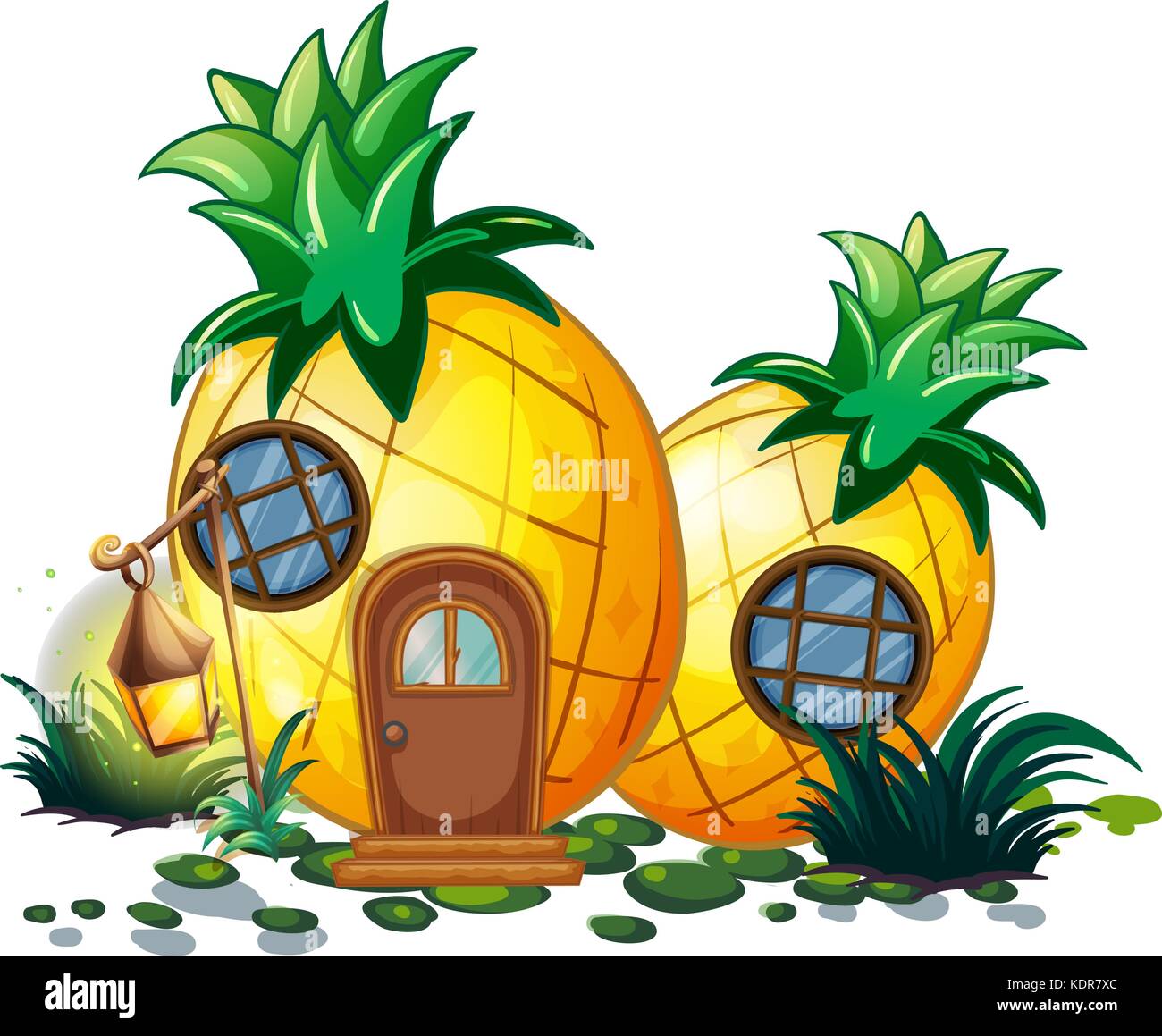 Pineapple building Cut Out Stock Images & Pictures Alamy