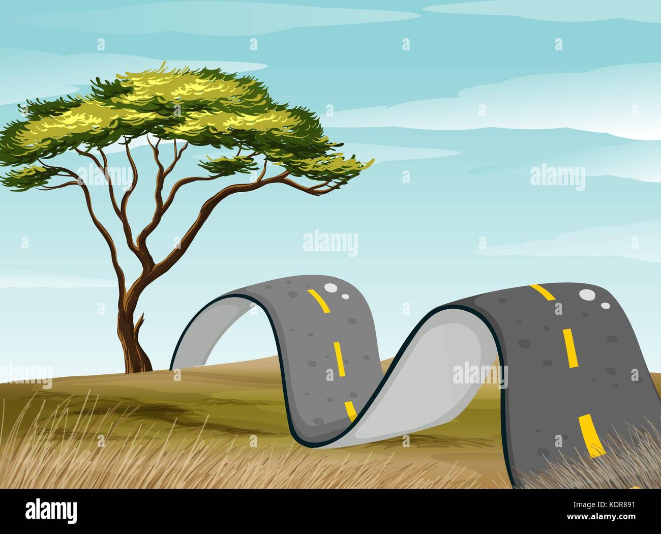 Clip art bumpy road hi-res stock photography and images - Alamy