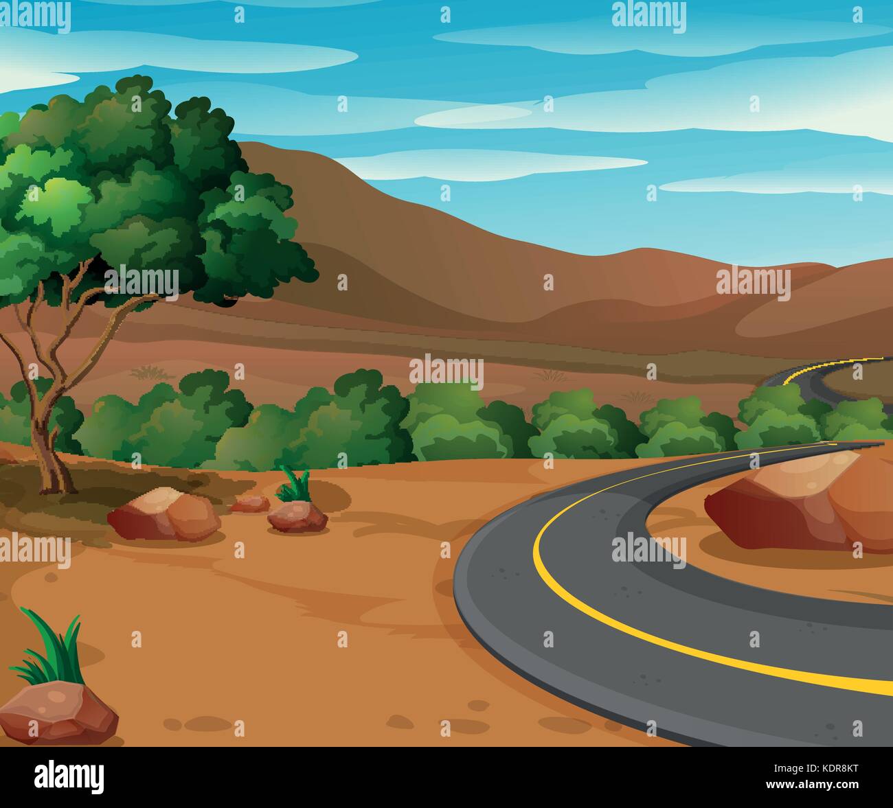 Picture of countryside Stock Vector Images - Alamy