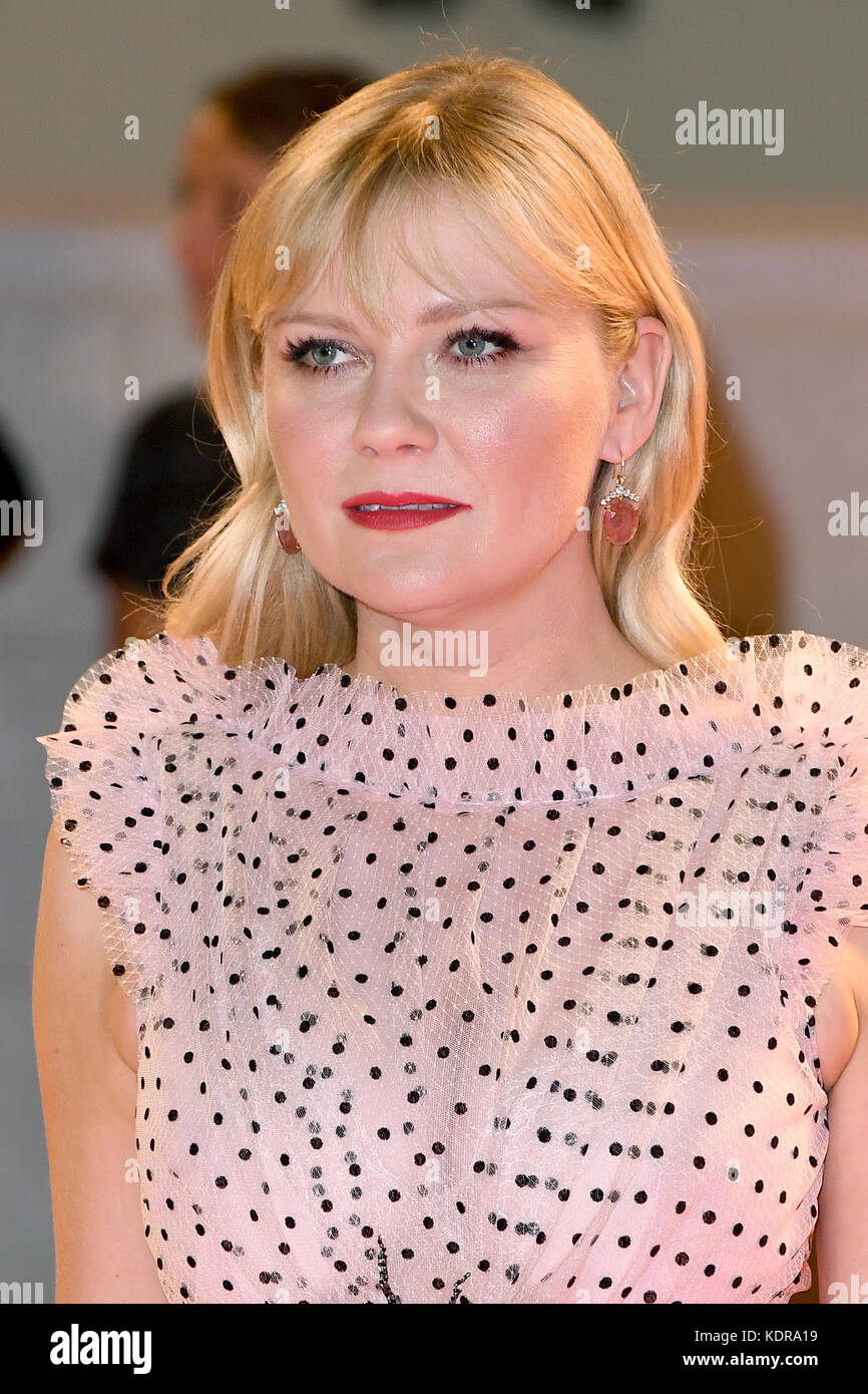 American actress Kirsten Dunst attends the premiere for Woodshock during  the 74th Venice Film Festival in Venice, Italy. © Paul Treadway Stock Photo  - Alamy