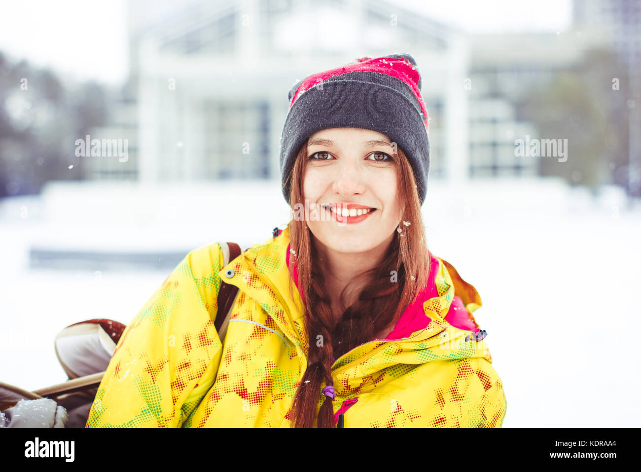woman winter jacket Stock Photo - Alamy