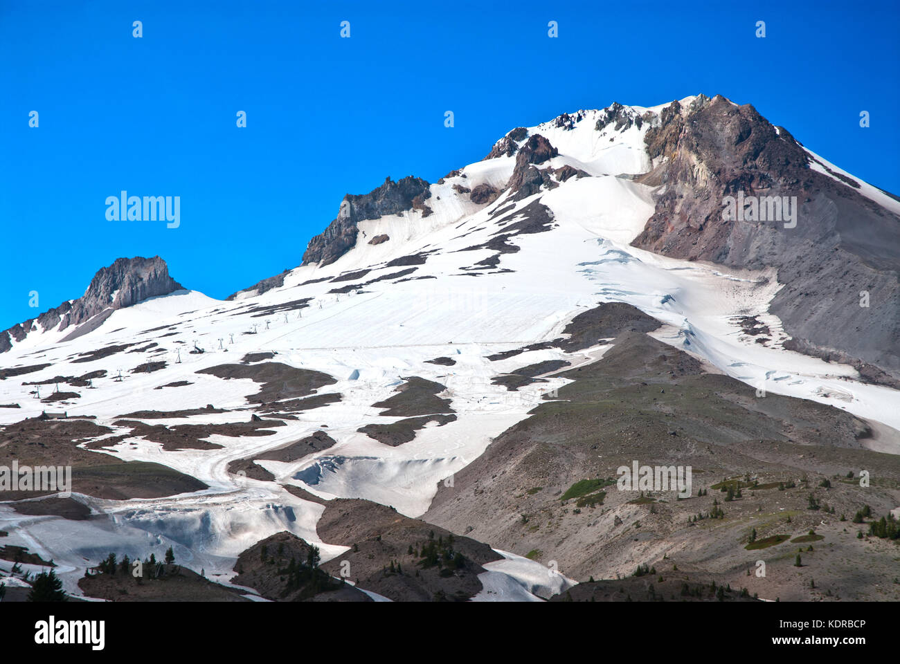 Mount Hood summit, Oregon, USA Stock Photo