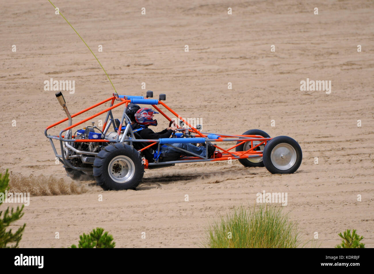 ATV on Sand Dunes,Florence, Oregon Stock Photo