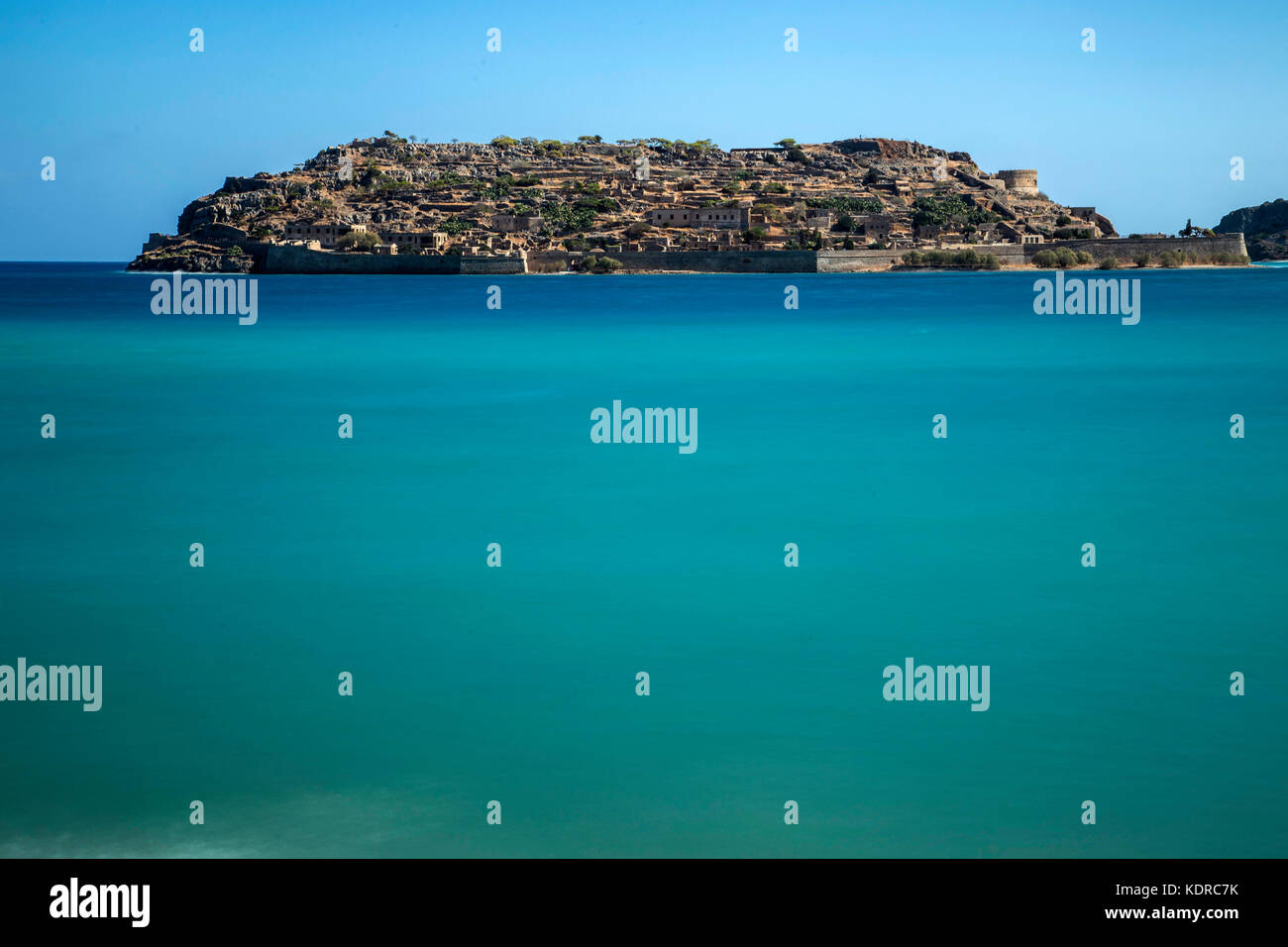 Spinalonga Island Crete Greece Stock Photo
