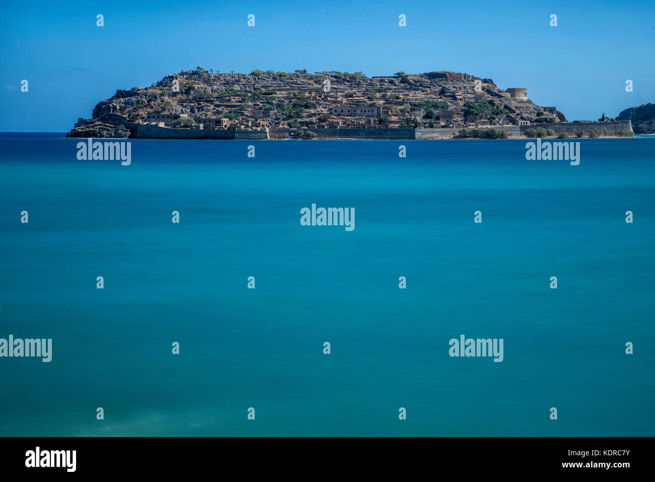 Spinalonga Island Crete Greece Stock Photo