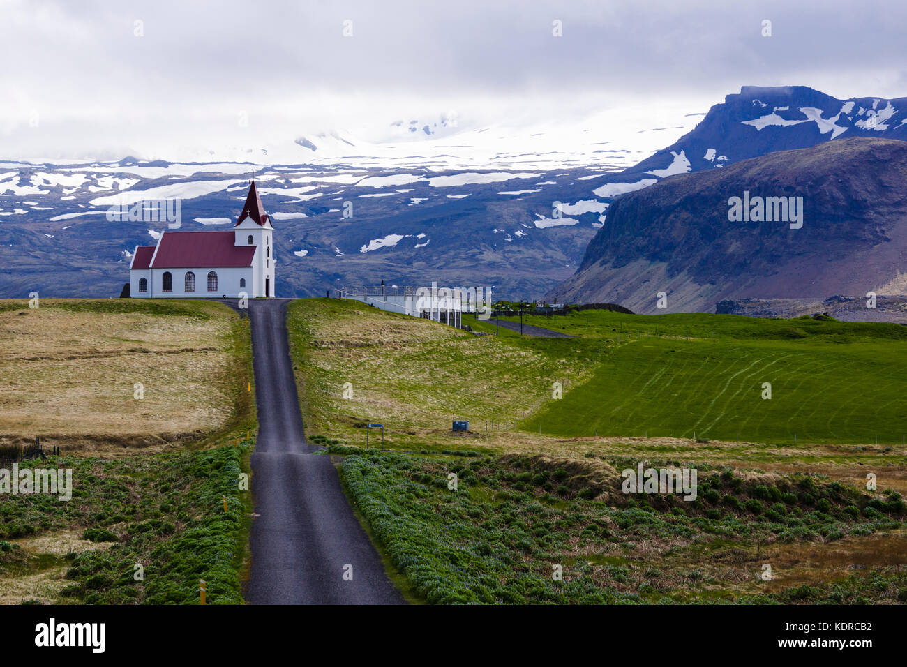Ingjaldshólskirkja, built in 1903, oldest concrete church in Iceland