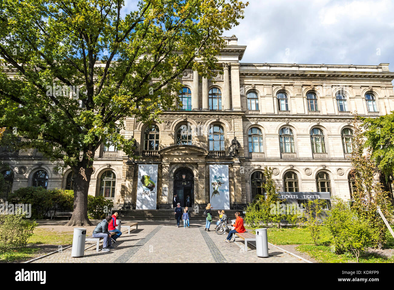 Facade of Berlin Museum of Natural History (Museum fur Naturkunde) Stock Photo