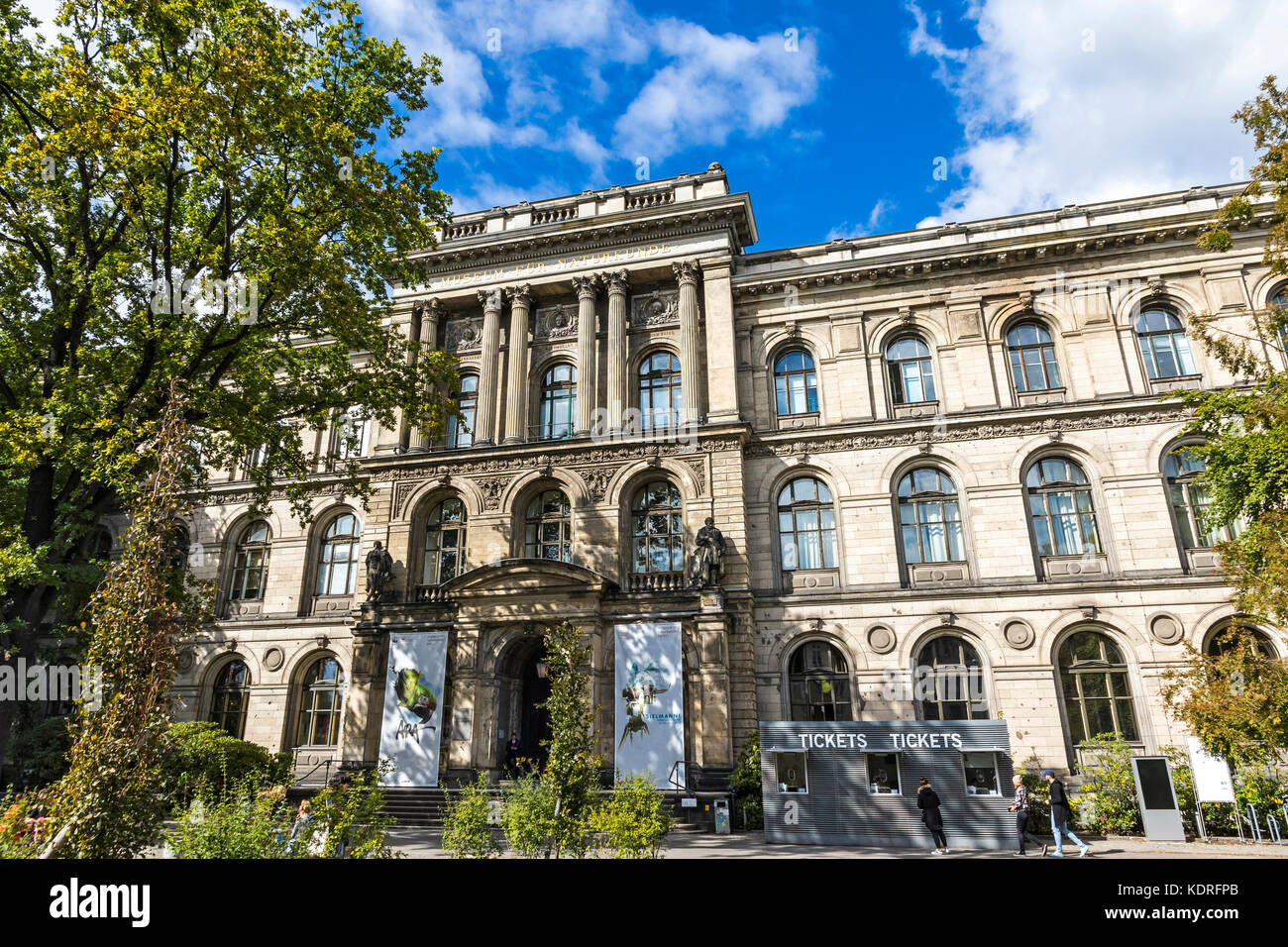 Facade of Berlin Museum of Natural History (Museum fur Naturkunde Stock ...
