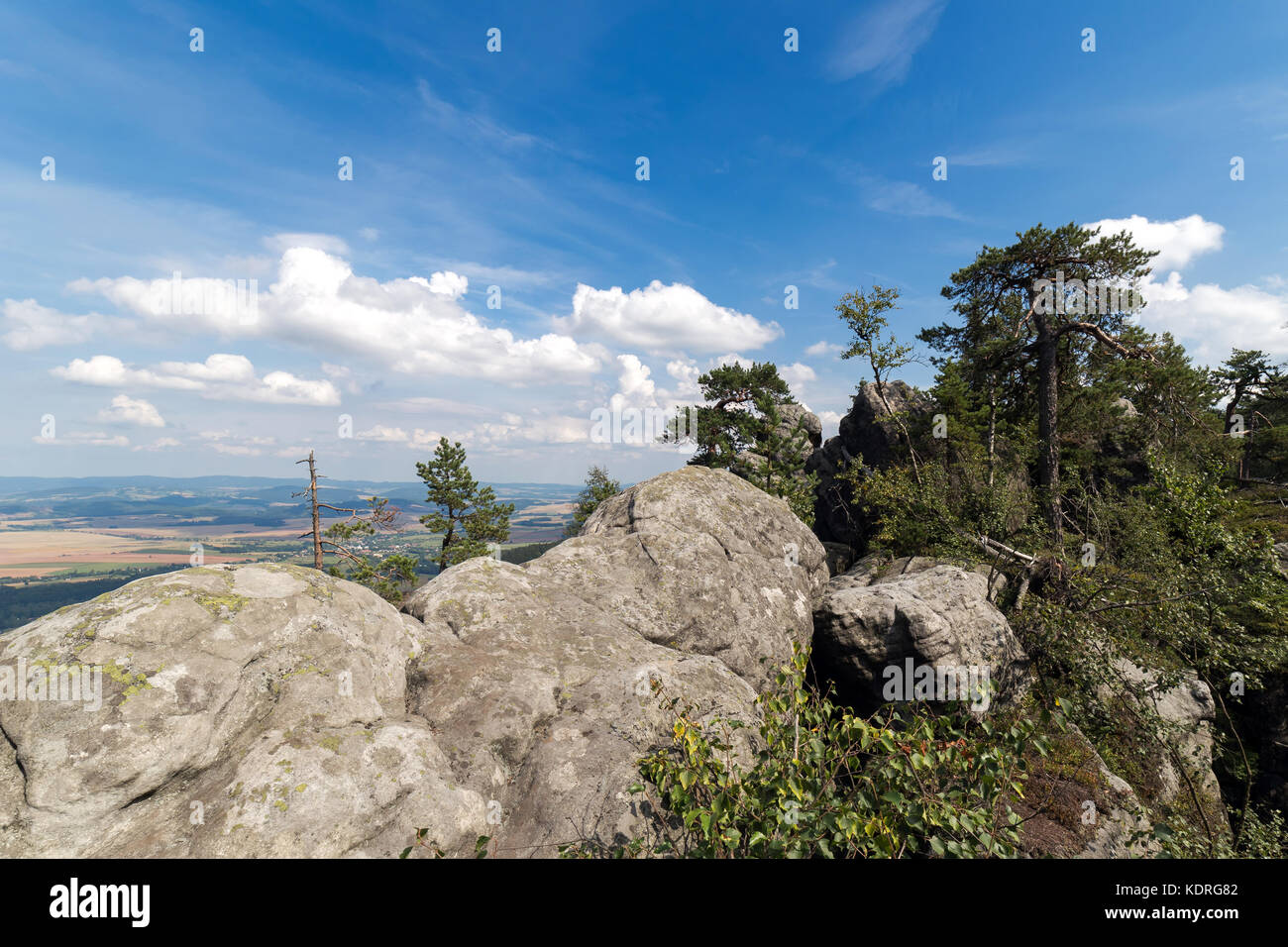 Beautiful summer mountain landscape with clouds Stock Photo - Alamy