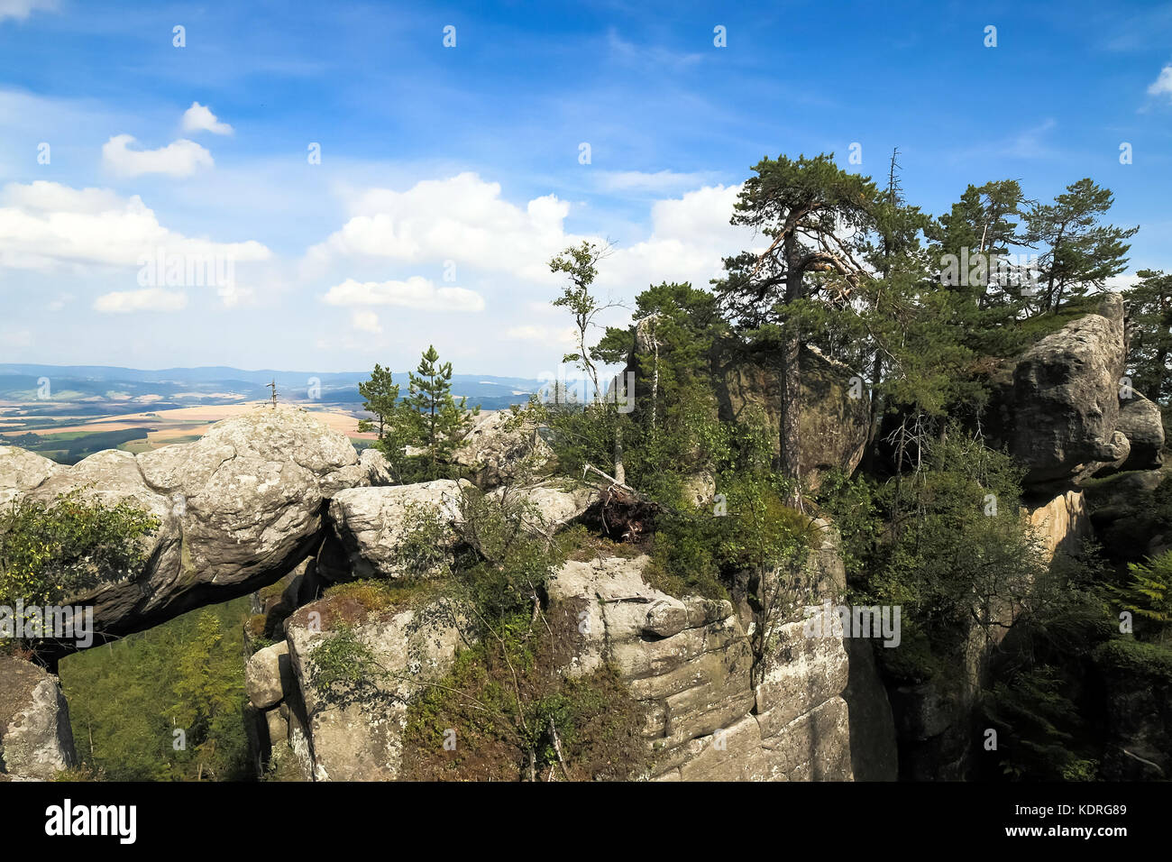 Beautiful summer mountain landscape with clouds Stock Photo - Alamy