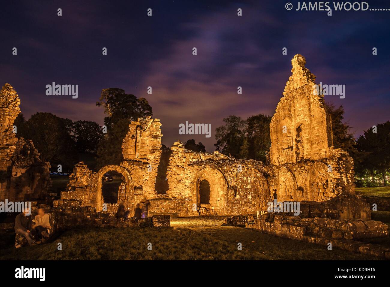 Fountains abbey at night hires stock photography and images Alamy