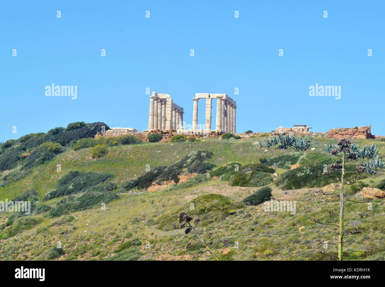 temple of Poseidon Cape Sounion Greece Stock Photo - Alamy