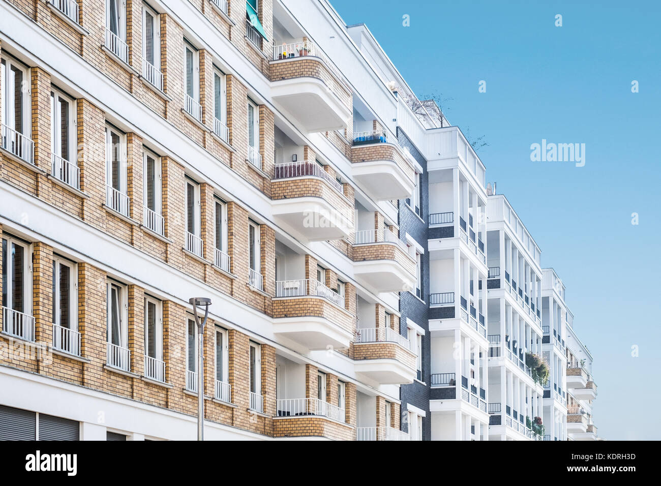 residential building facade - modern apartment buildings Stock Photo ...