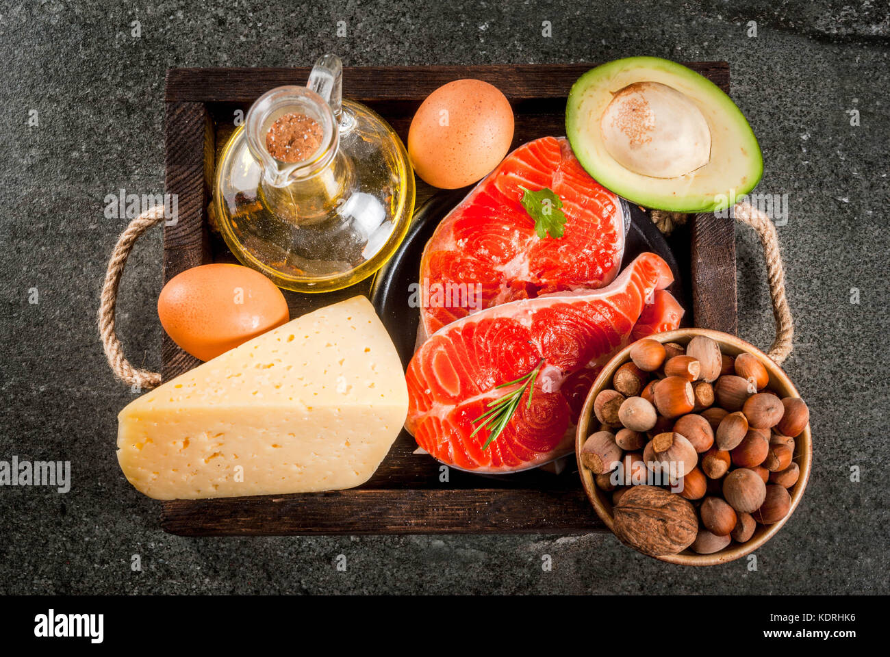 Healthy organic food. Products with healthy fats. Omega 3, omega 6