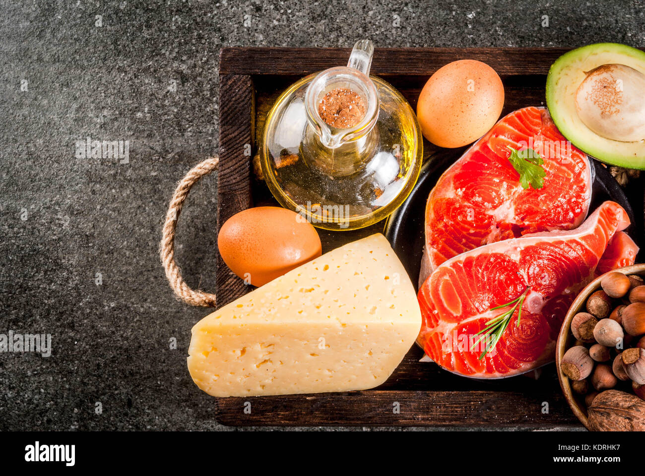 Healthy organic food. Products with healthy fats. Omega 3, omega 6