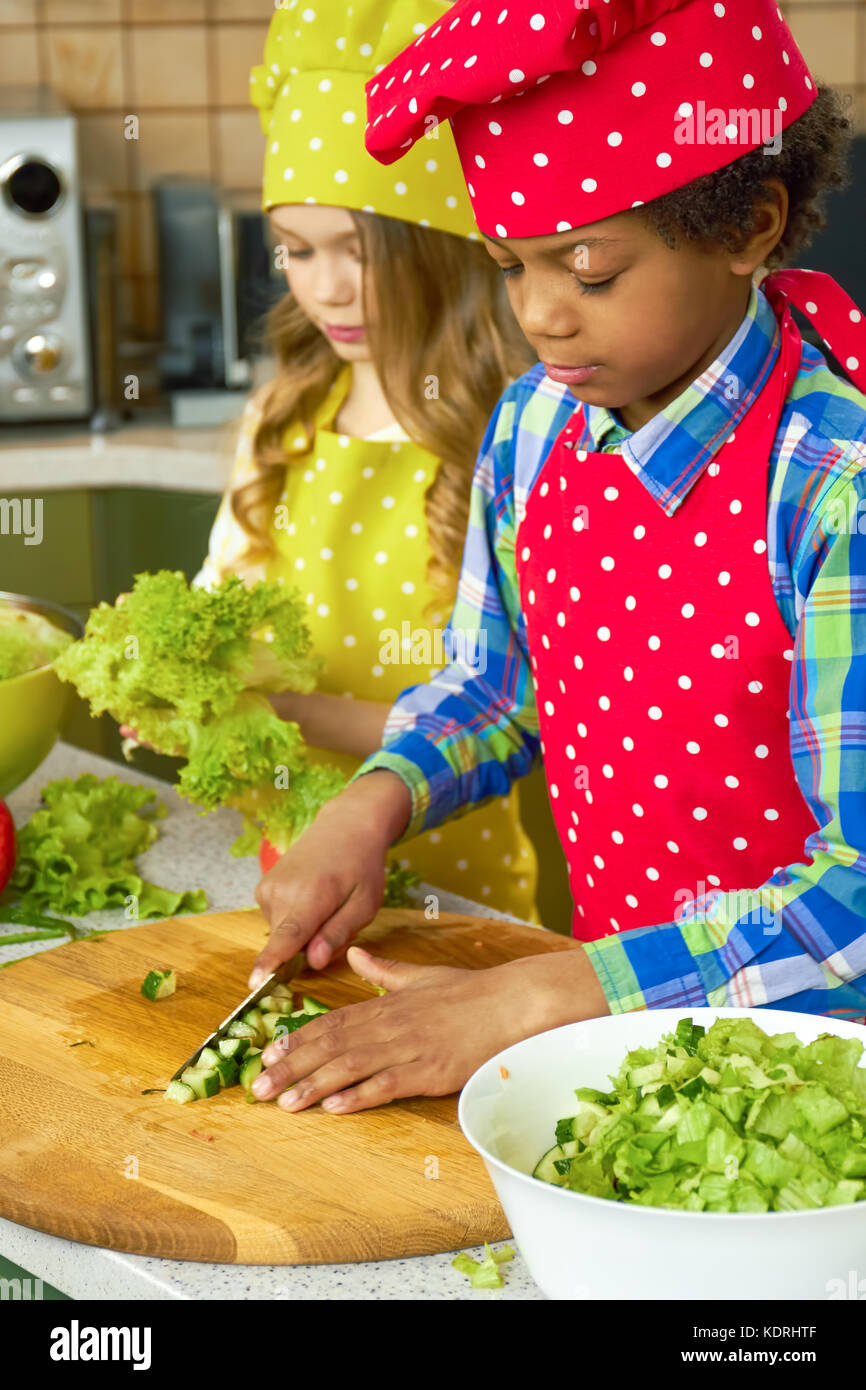 kids-cooking-in-the-kitchen-stock-photo-alamy