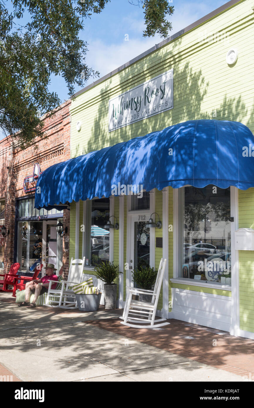 Whimsy Roost Store in Historic Georgetown, South Carolina, USA Stock Photo