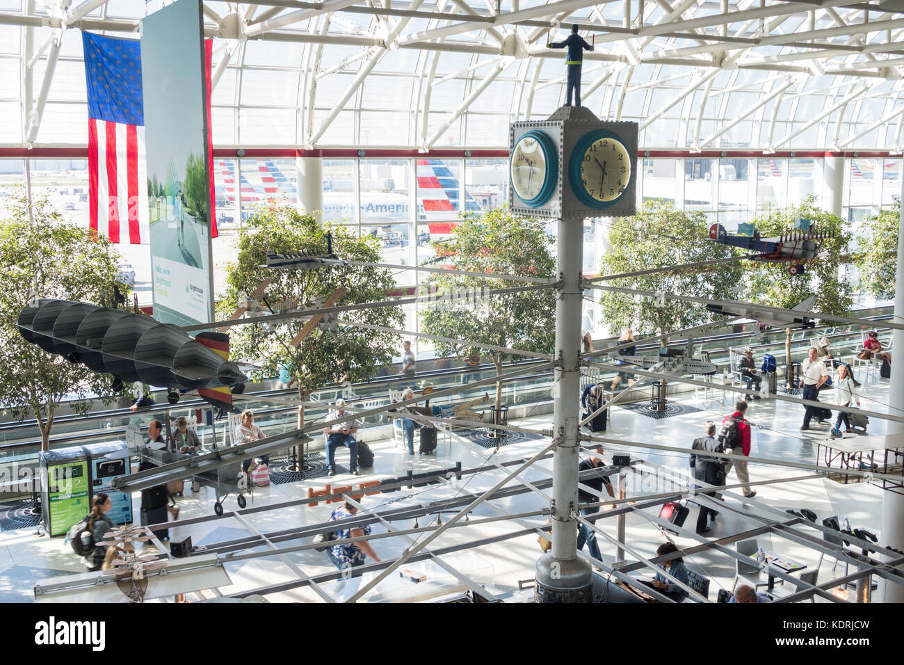 Charlotte International Airport, Charlotte, North Carolina, USA Stock