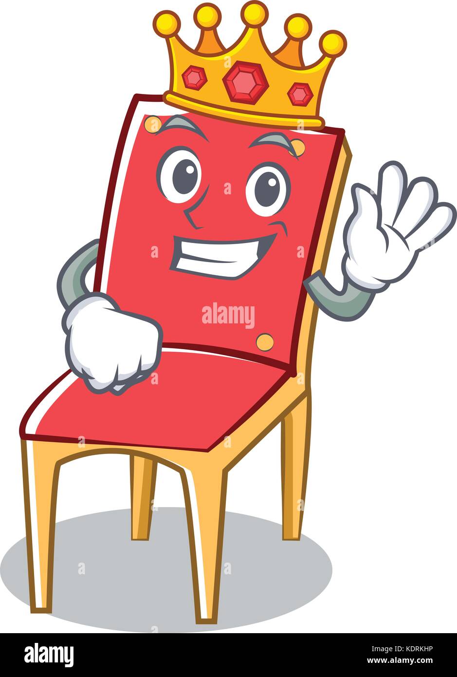 King chair character cartoon collection Stock Vector Image & Art Alamy