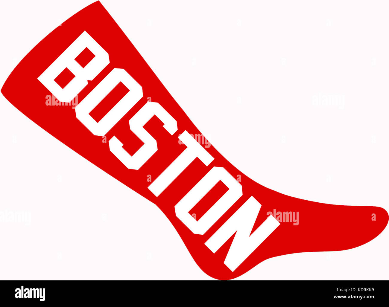 One of the first Boston Red Sox logos, circa 1908 Stock Photo