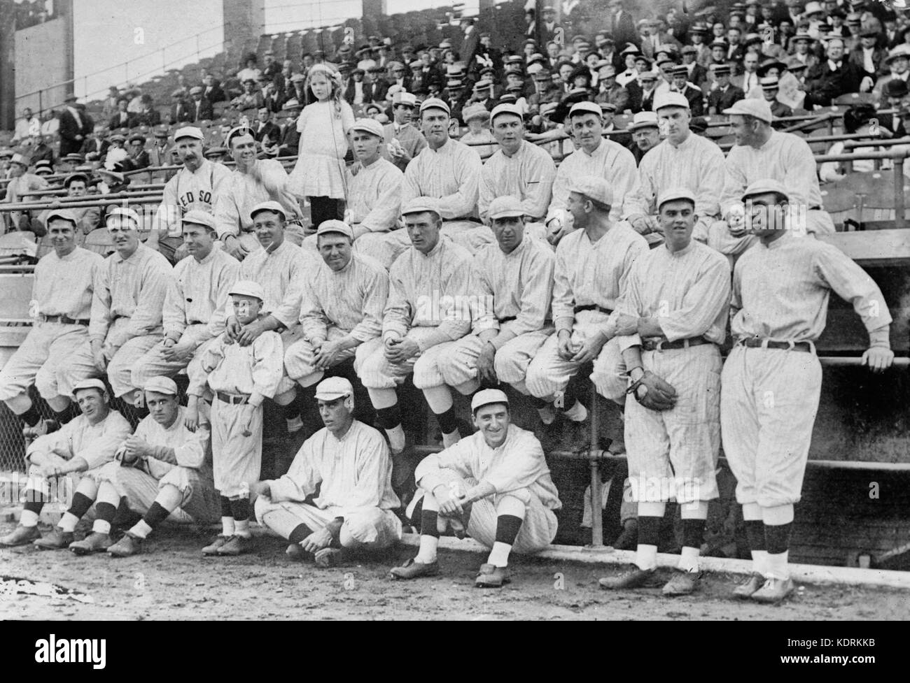 Boston Red Sox team photo at 1912 World Series Stock Photo