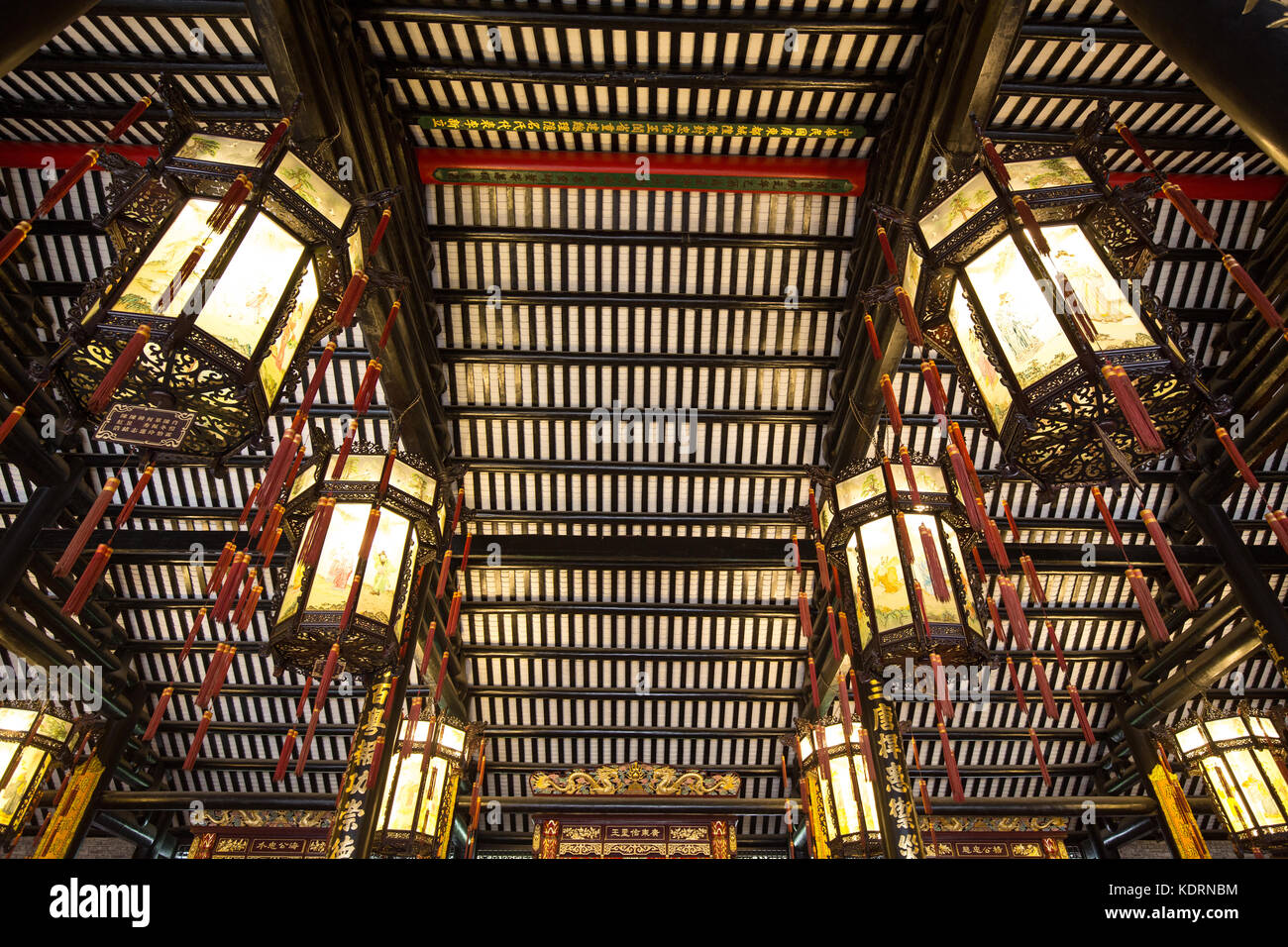 Guangzhou,China - february,10,2015:Cheng huang temple is the famous temple in guangzhou china. Stock Photo