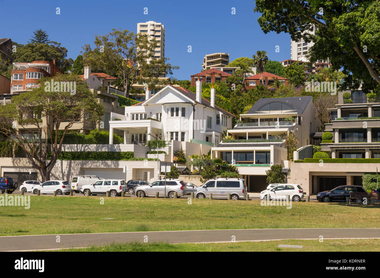 Rushcutters bay houses Stock Photo