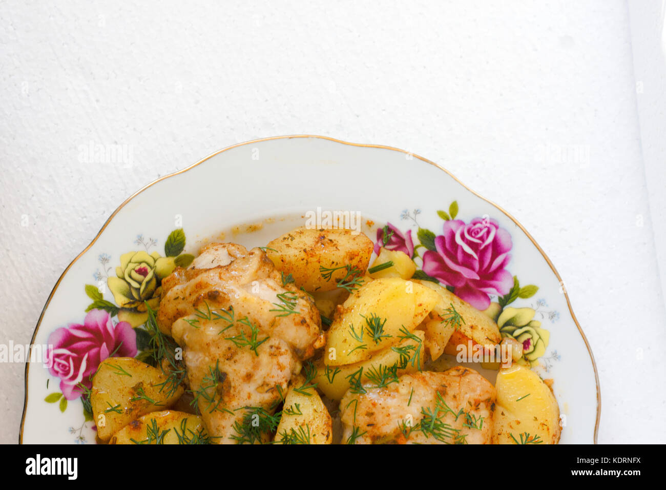 Potato Roasted Potatoes American Potatoes With Chicken Garlic