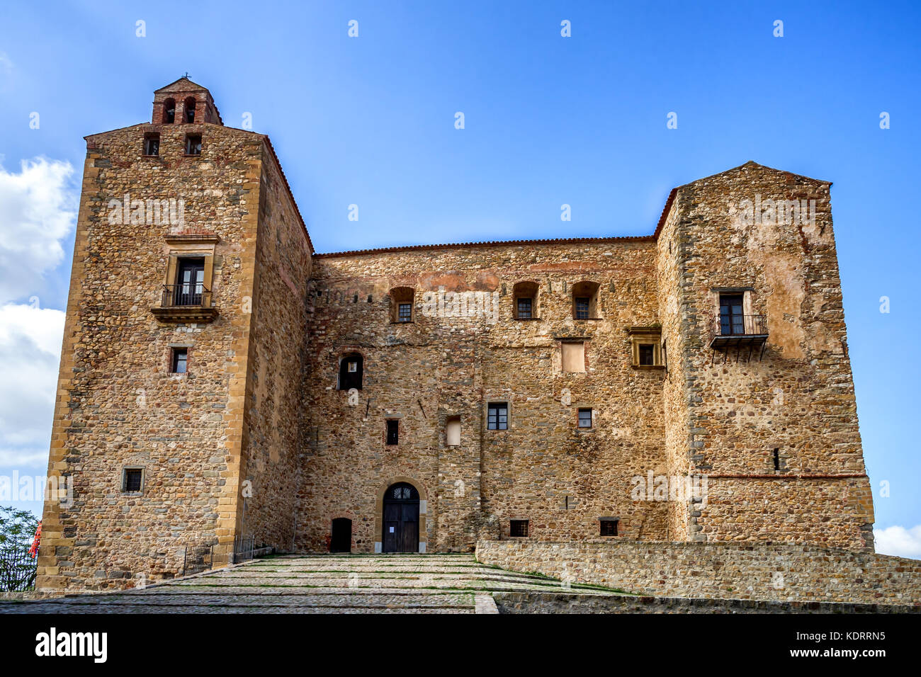Castle of the Ventimiglia Castelbuono Stock Photo