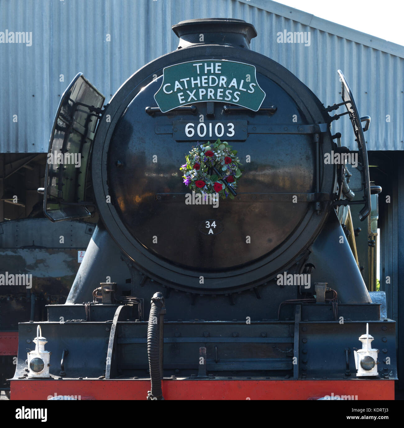 Flying Scotsman at Lydeard station on the West Somerset Railway