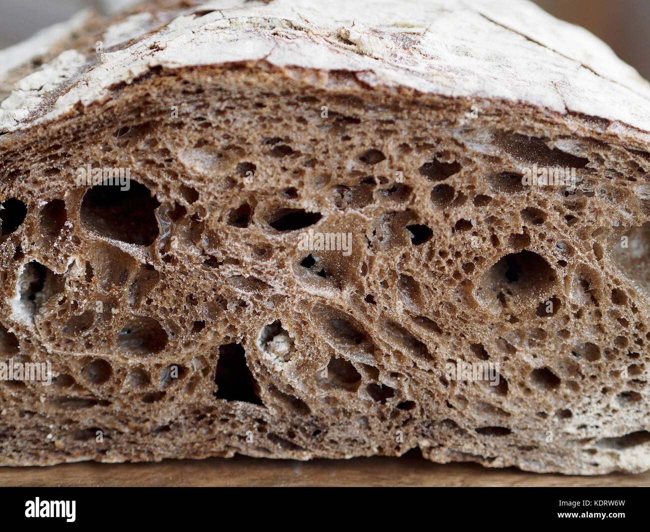 Foeground of malt rye bread Stock Photo Alamy