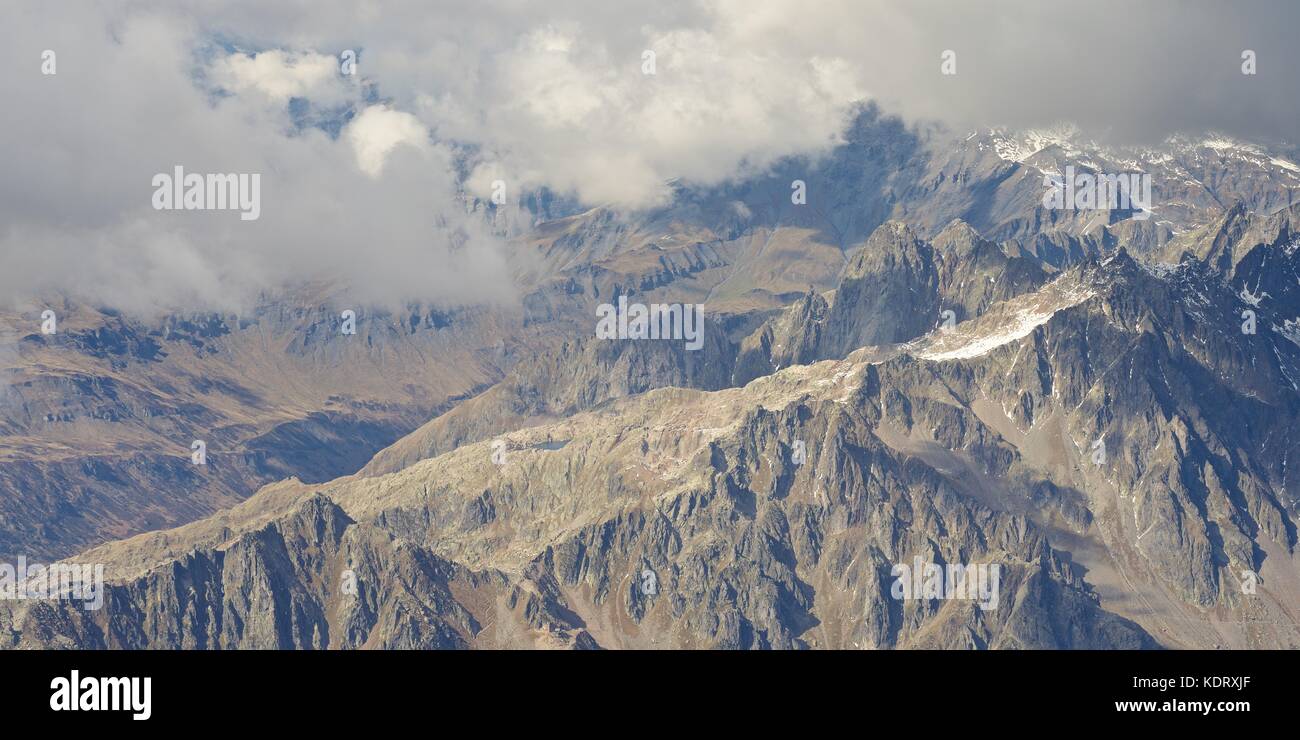 The view from Aiguille du Midi Stock Photo - Alamy